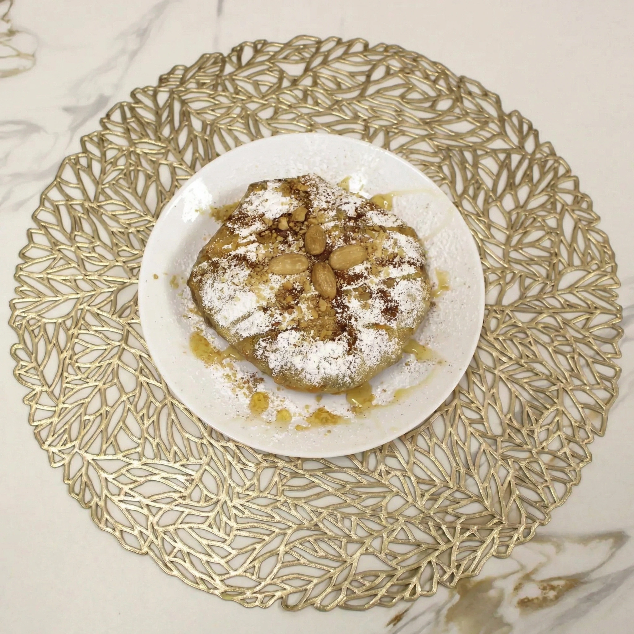 Chicken Pastilla - Authentic Moroccan pastry at Tajine House Restaurant Edmonton